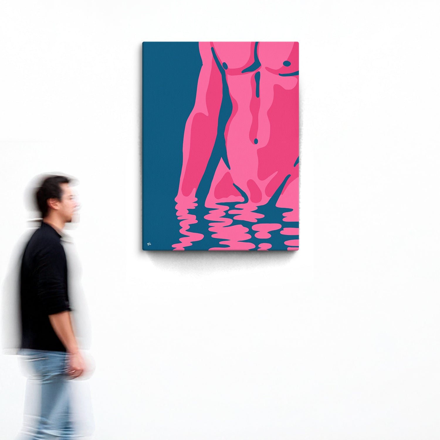 Reflections in Pink Canvas