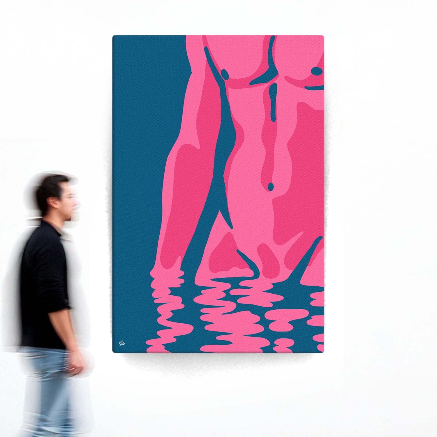 Reflections in Pink Canvas