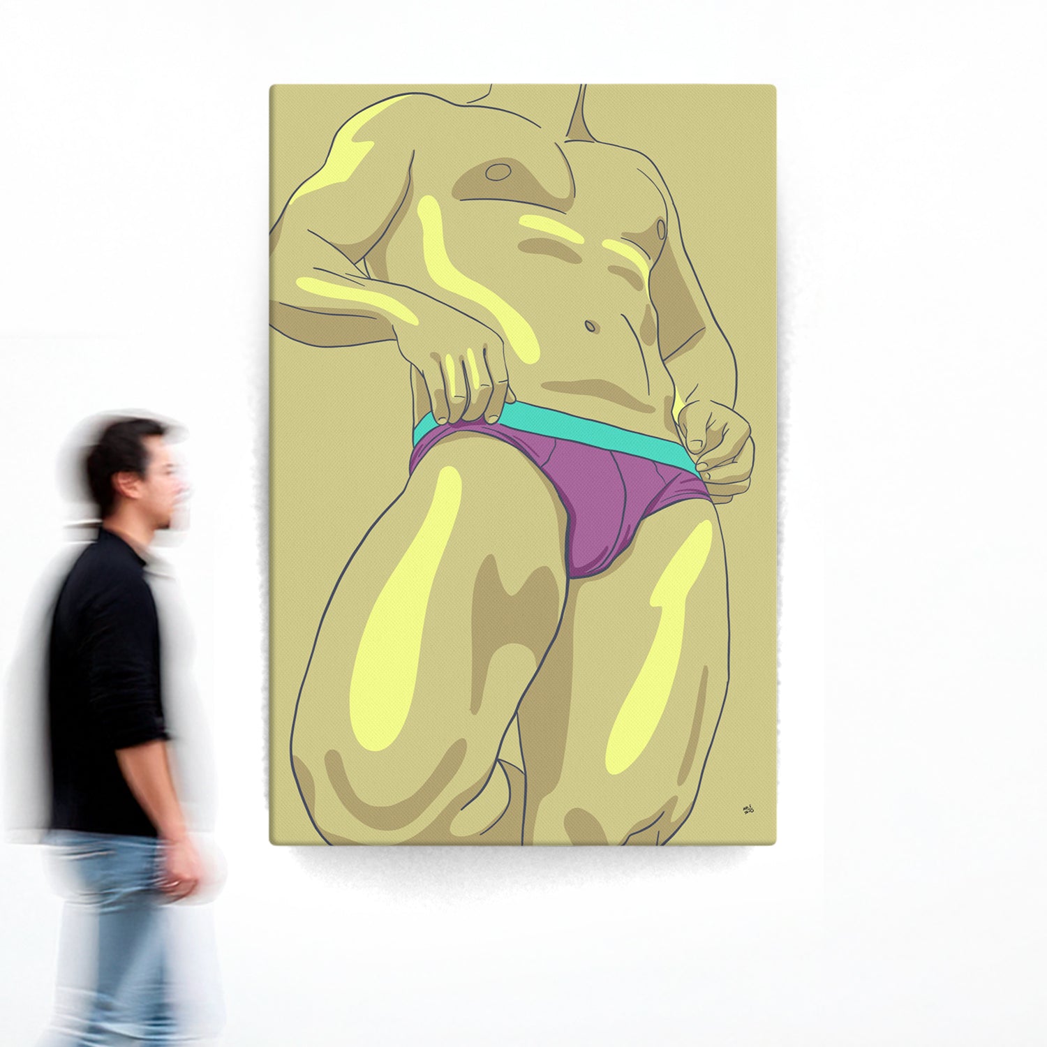 Golden Pose Canvas