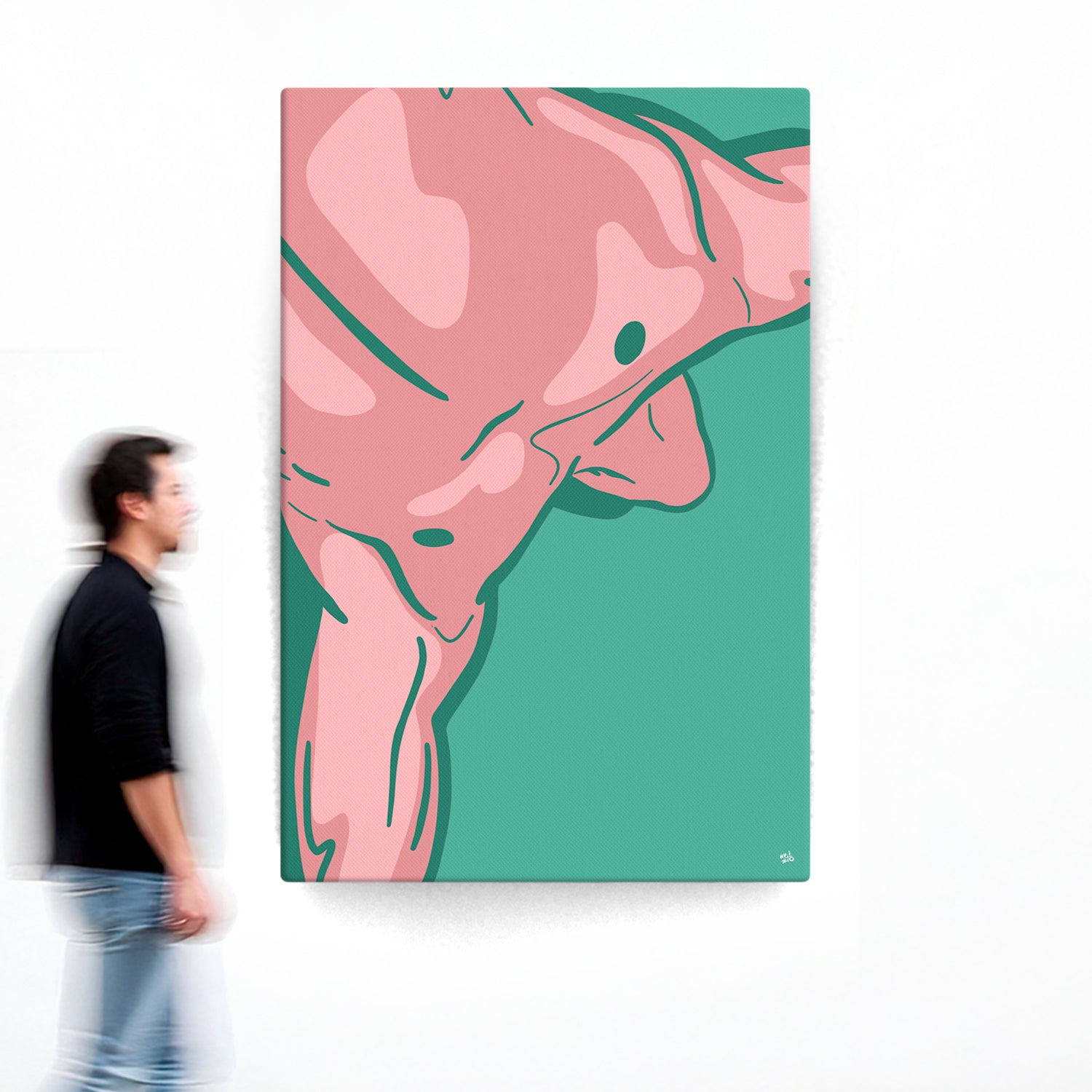 Balanced Green Canvas