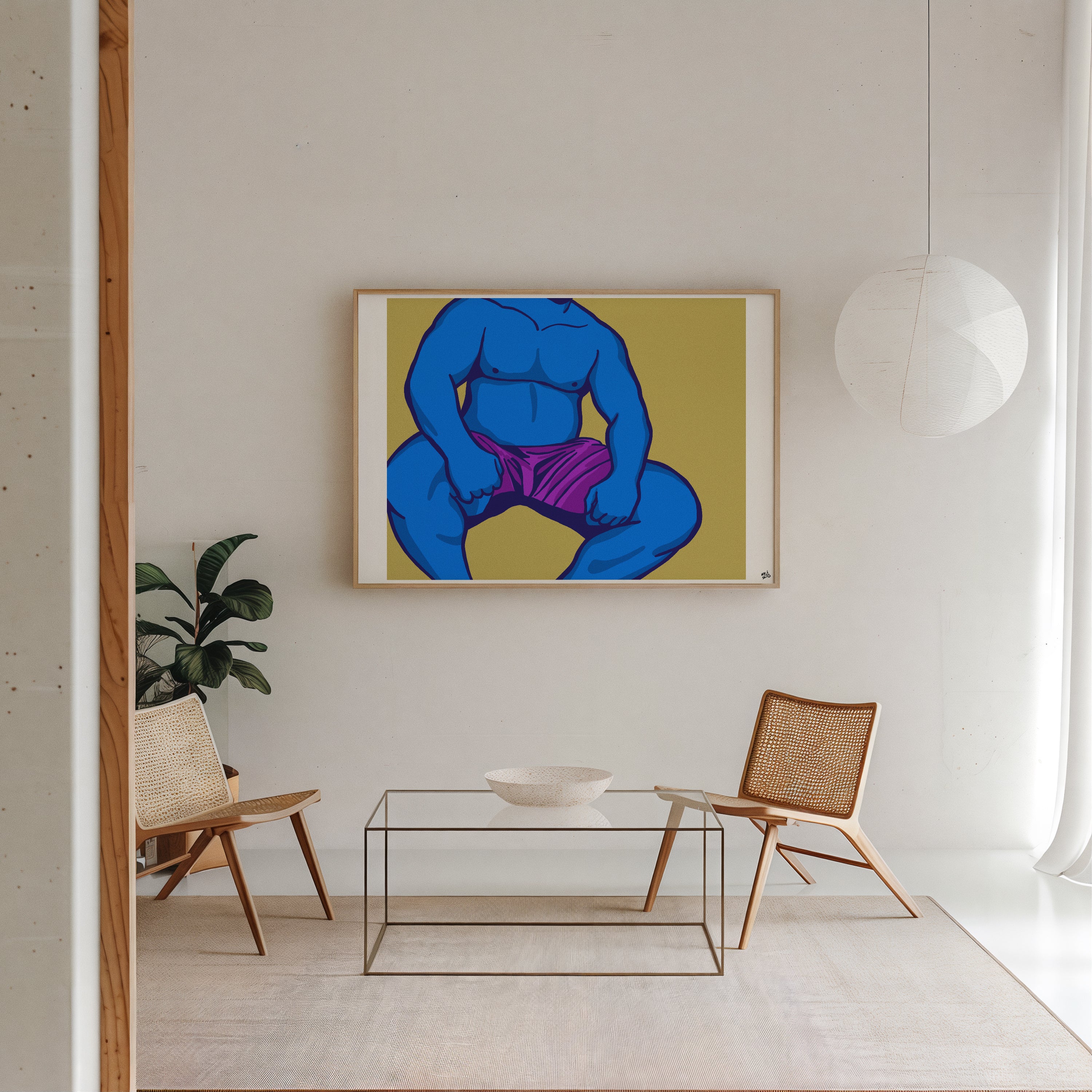 Sitting Blue